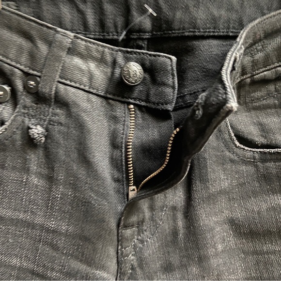 R13 Alison Cropped Made In Italy Japanese Dark Denim Jeans Sz 25 - Picture 6 of 15